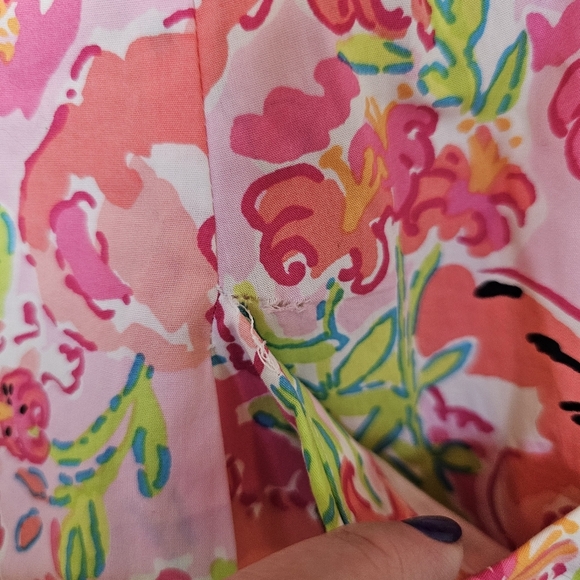 Lilly Pulitzer Strapless Ferra Dress Call Me Kitty Tiger Ruffle Mini Dress - Picture 7 of 8